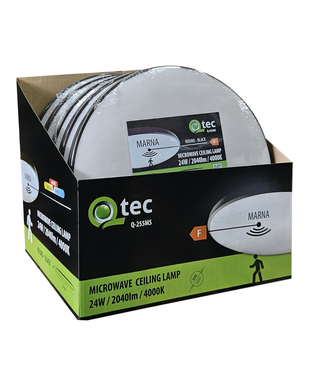 Q-255MS LED 24W mozgásérzékelős lámpa MARNA 2040lm 4000K ø37cm/ Q-255MS LED 24W mozgásérzékelős lámpa MARNA 2040lm 4000K ø37cm/